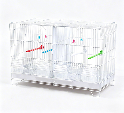 Dual-Space Design Pet Bird Breeding Cage